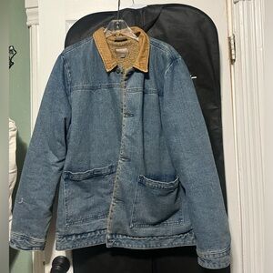 ASOS Chore Coat style Denim Jacket w/Sherpa Lining